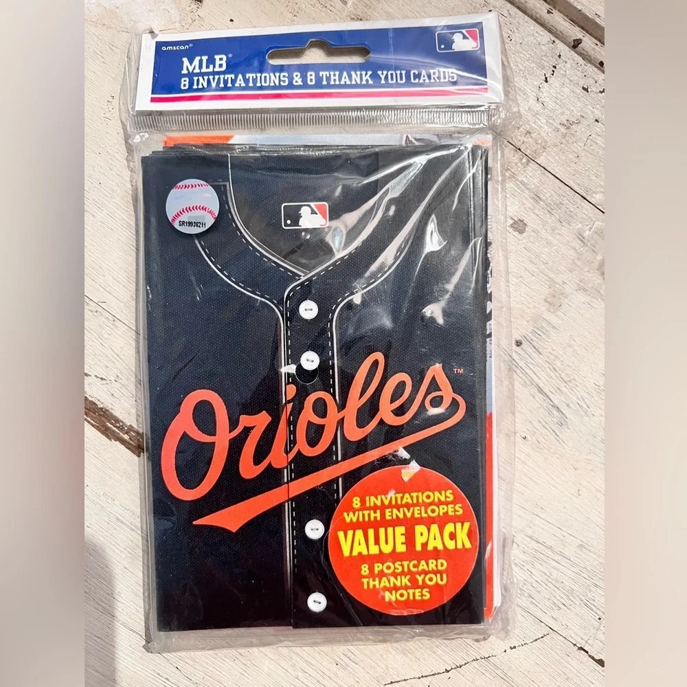 Orioles Baseball Themed Invitations